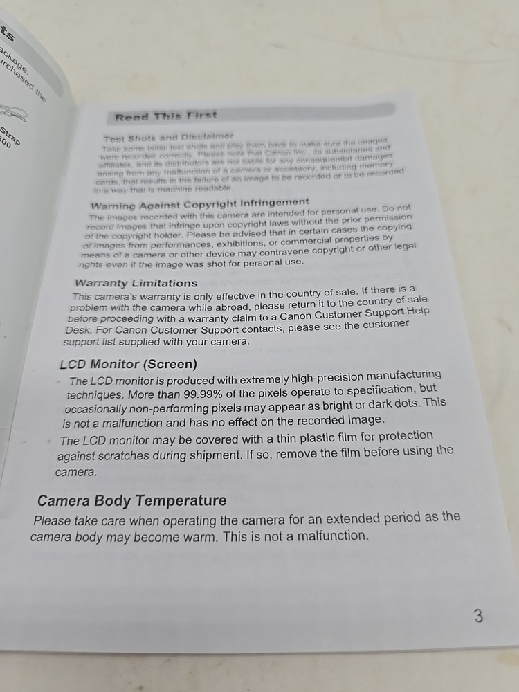 Canon Powershot SX130 IS Getting Started Booklet