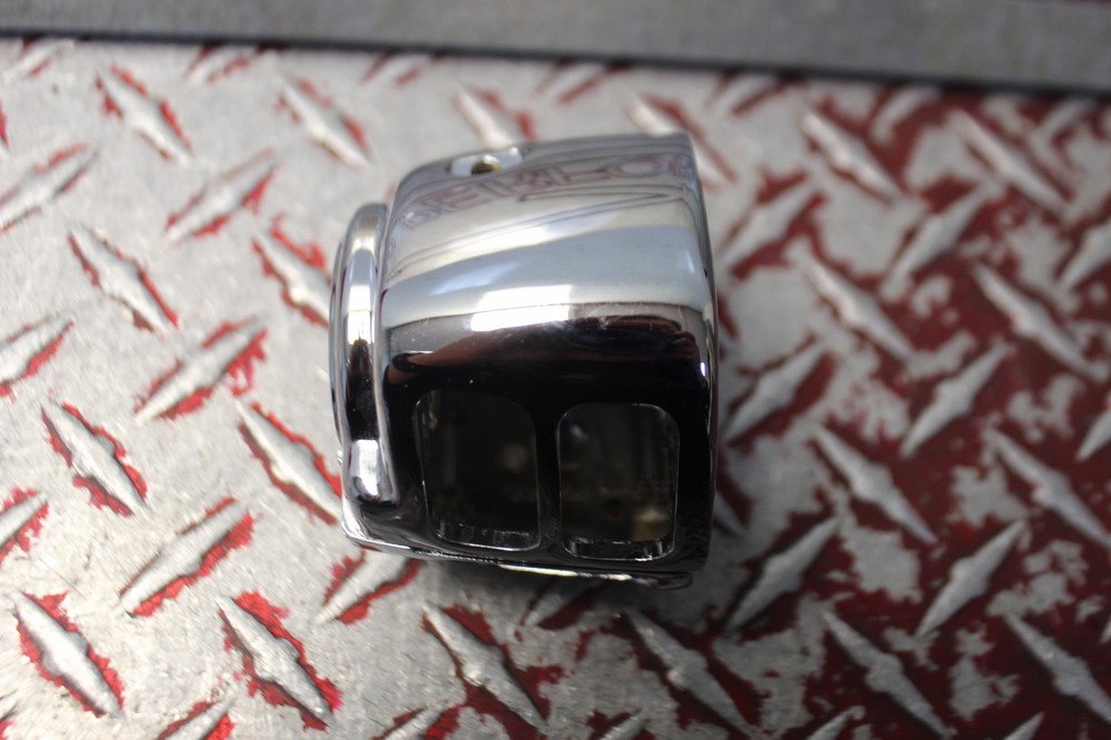1996 - 1998 HARLEY DAVIDSON TOURING LEFT CHROME CONTROL SWITCH HOUSING DND
