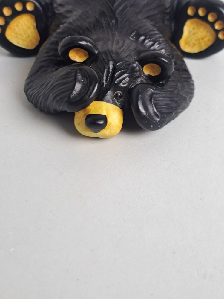 BearFoots Big Sky Carvers Jeff Fleming 'RUBY' Lying Down Resin Bear Figurine