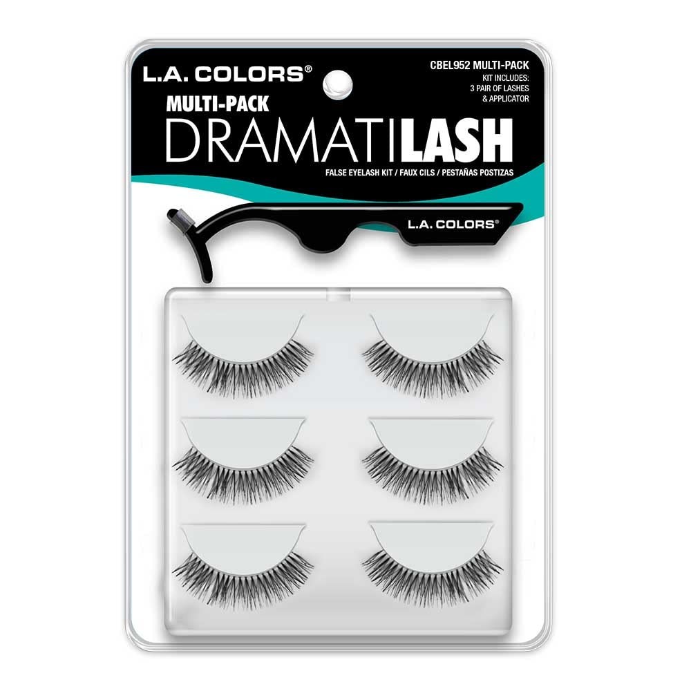 L.A. COLORS Dramatilash Multi Pack Eyelash Kit, Multi Pack