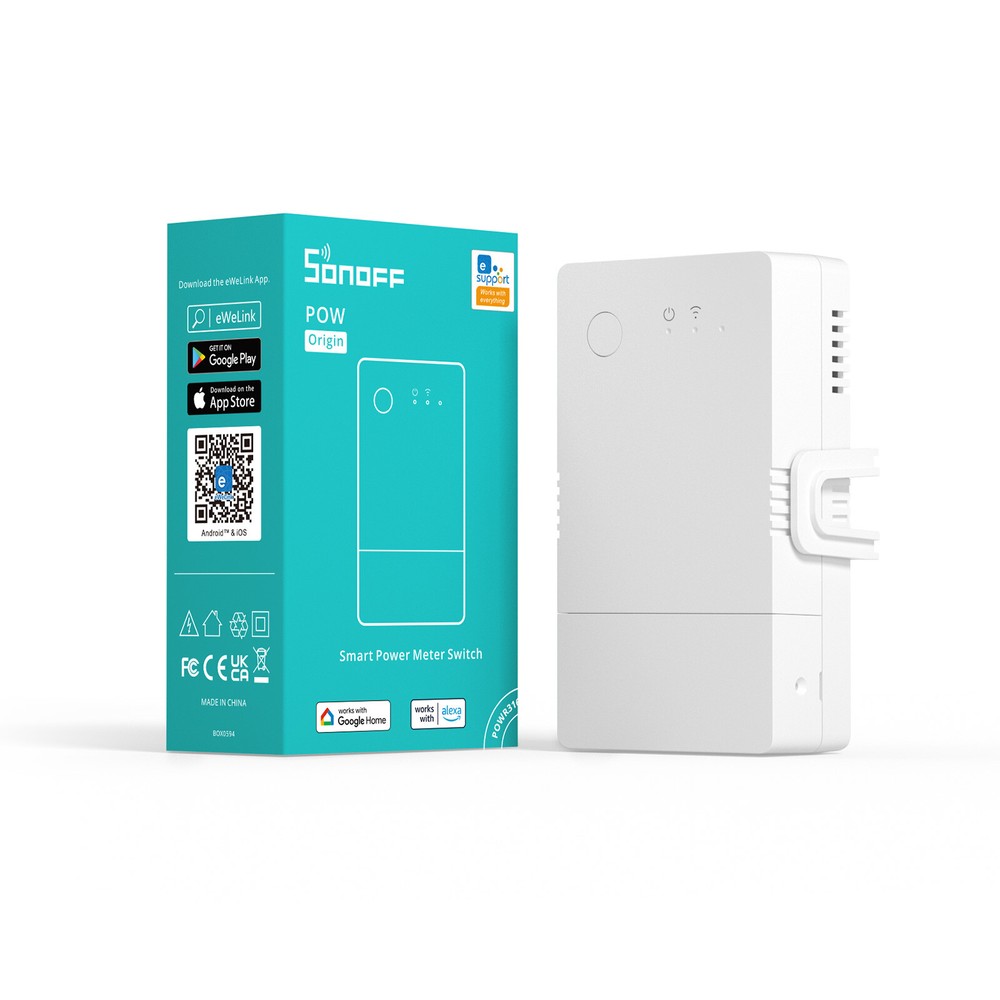 SONOFF POW Origin Smart Power Meter Switch Module 16A Consommation Mesurement