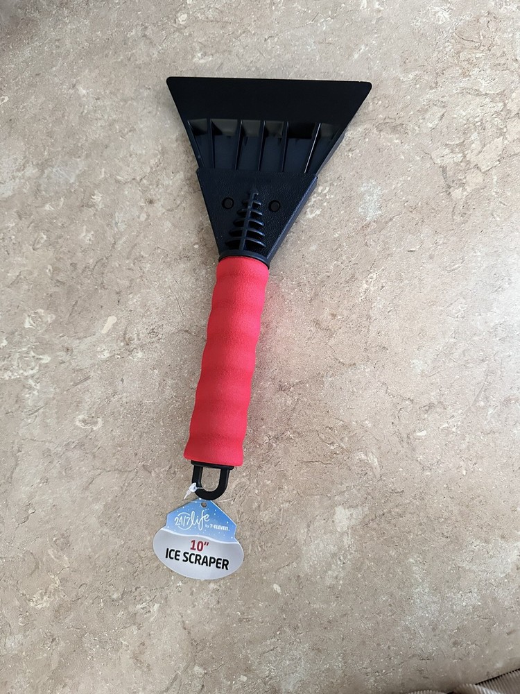 Red Foam Handle car ice scraper