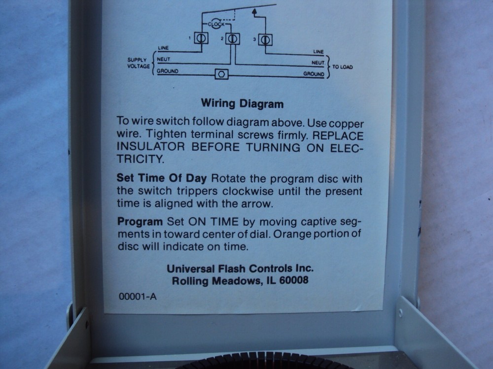 FLASH Time Control model : 38808-C Time Switch