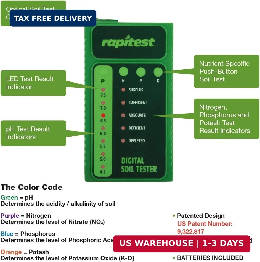 Luster Leaf 1605 Rapitest Digital Soil testing Kit