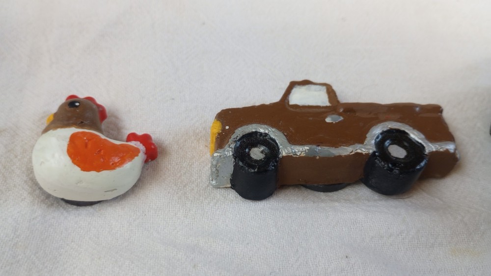 Barn Magnet Handmade Clay
