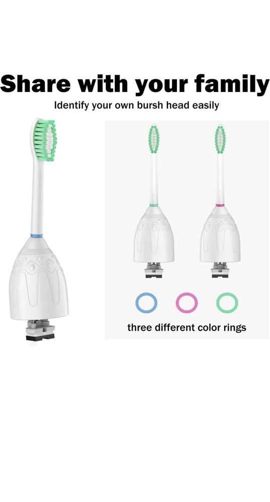 Replacement Toothbrush Heads for Philips Sonicare E-Series New 6 Pack Sealed