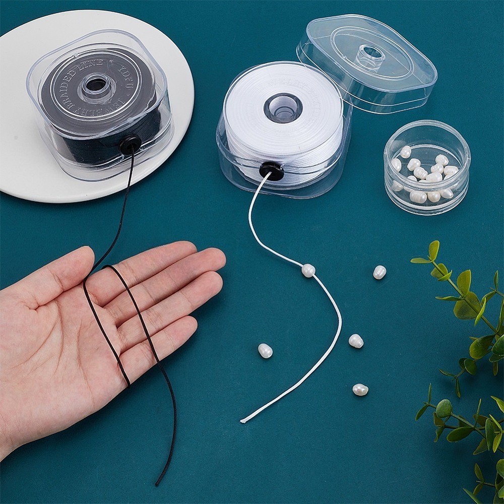 1set 260 Yards Nylon Satin String 0.5mm Bracelet Making String Beading String