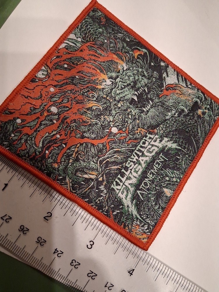 killswitch engage atonement Red Border Woven Patch