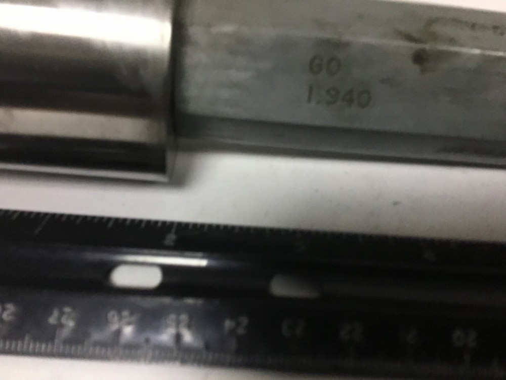 Used 1.940" Cylindrical Plug Gauge, Class Y, Good Condition