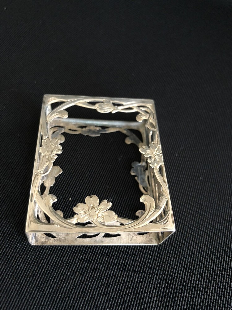 Antique Silver Box For Matches Art Nouveau