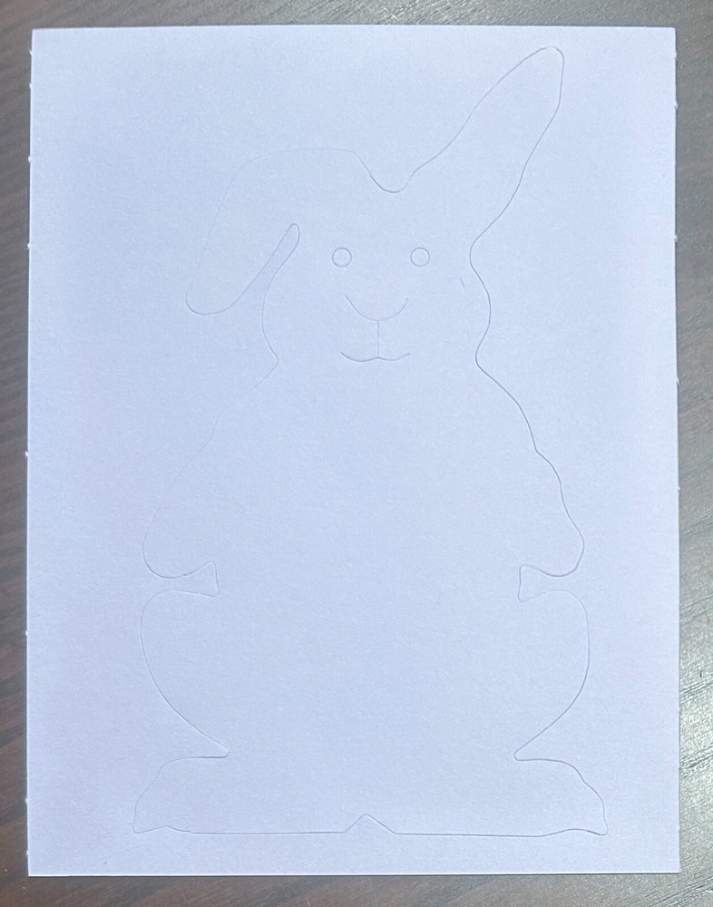 Creative Memories Die Cut - Rabbit - Light Purple