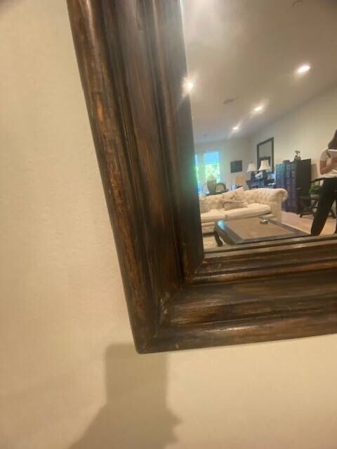 Vintage Solid Wood Framed Wall Mirror