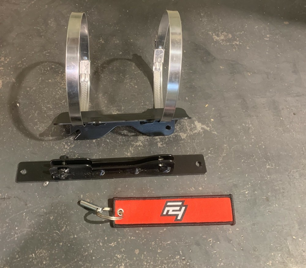 F4 Fabrication Quick release fire extinguisher bracket