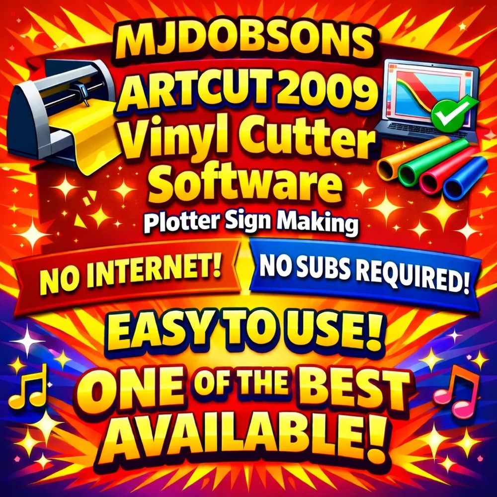 ARTCUT 2009 Vinyl Cutting Plotter Software Sign Making Subscription Free