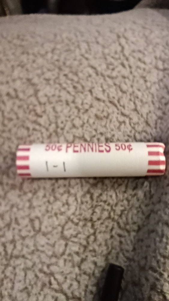 50 cent roll of pennies