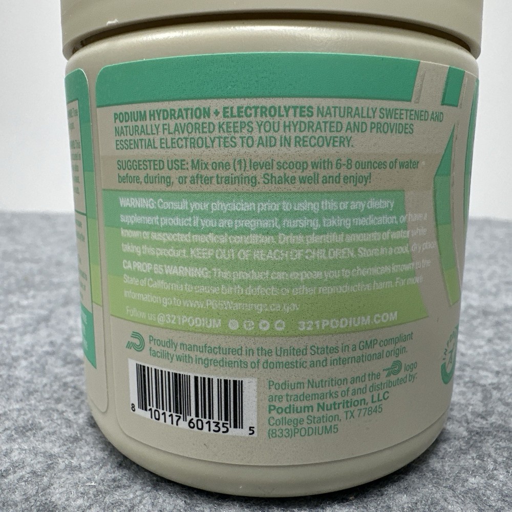 Podium Hydration + Electrolyres Energy Drink - Blue Raspberry - Exp: 1/2026