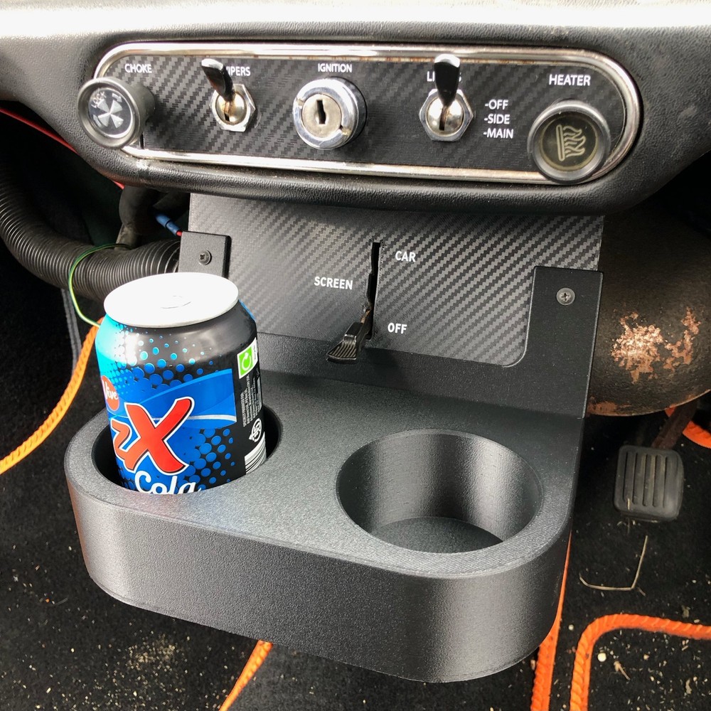 Classic Mini Front Cup Holder - Heater Mounted