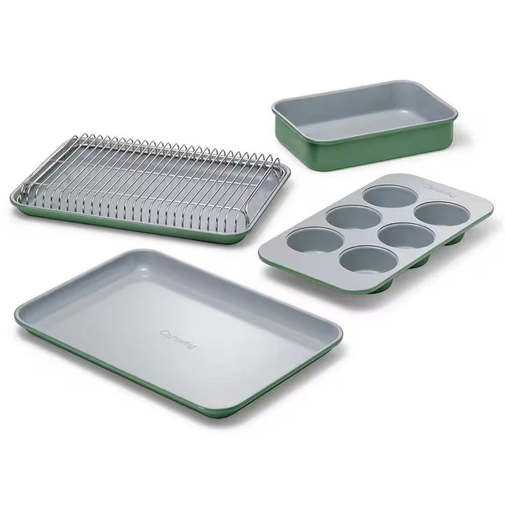 Mini 6 Piece Sage Bakeware Set with Storage