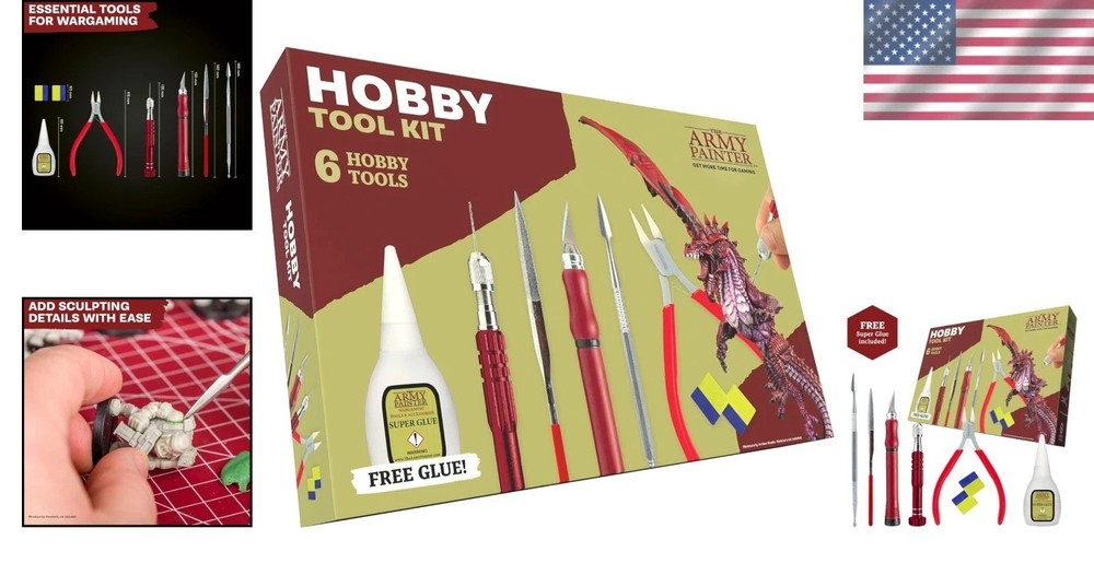 Warhammer & DND Modeling Tool Kit with Green Stuff-