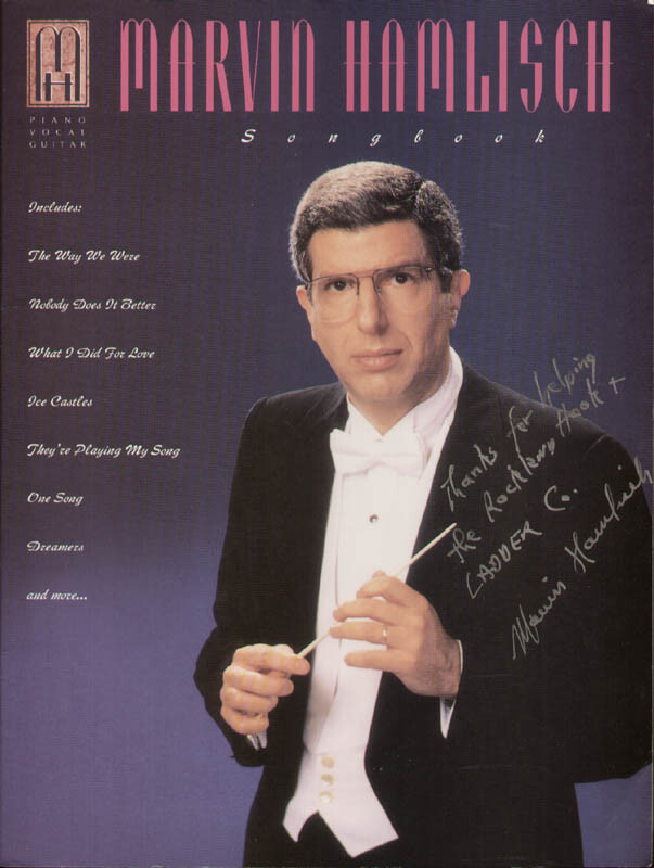 MARVIN HAMLISCH - BOOK SIGNED