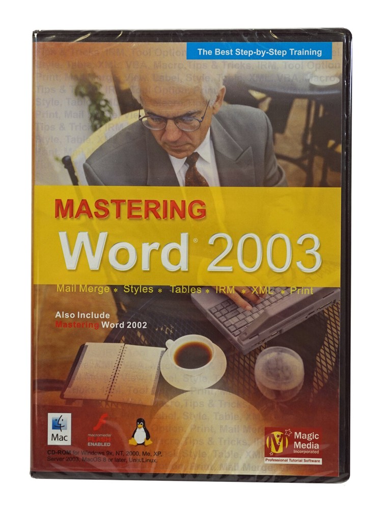 Mastering Word 2003 Training CD cheap easy way learn basics before you upgrade