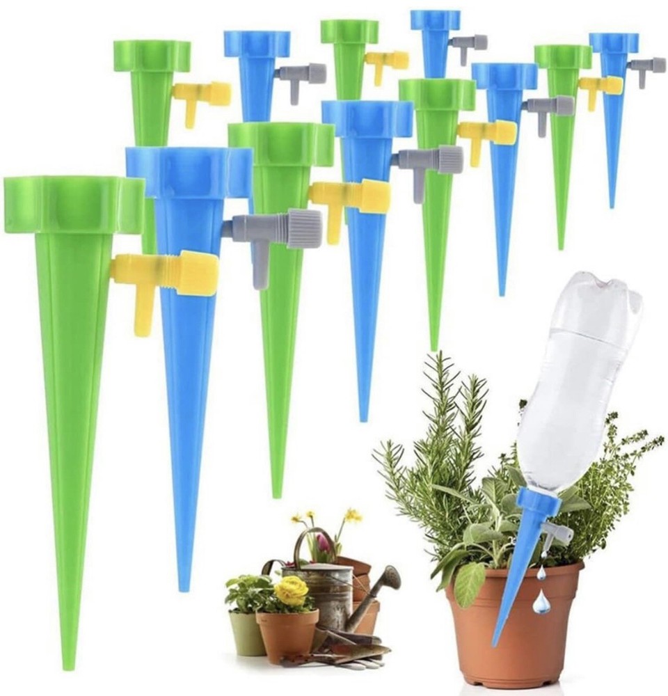 12pcs Automatic Irrigation Drippers With Release Vacation Plant Self Watering