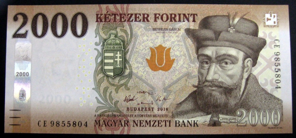 HUNGARY - 2000 FORINT 2016 UNC P 204a