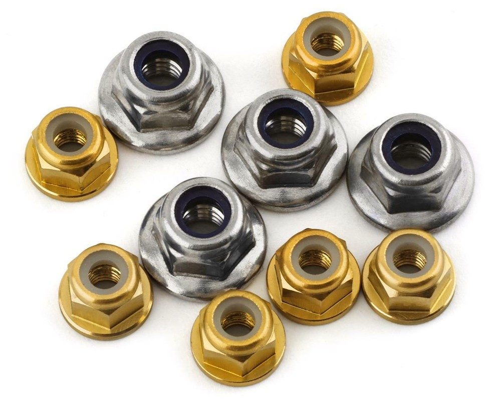 175RC Pro2 Sc10 Nut Kit (Gold) (10) [175-18144]