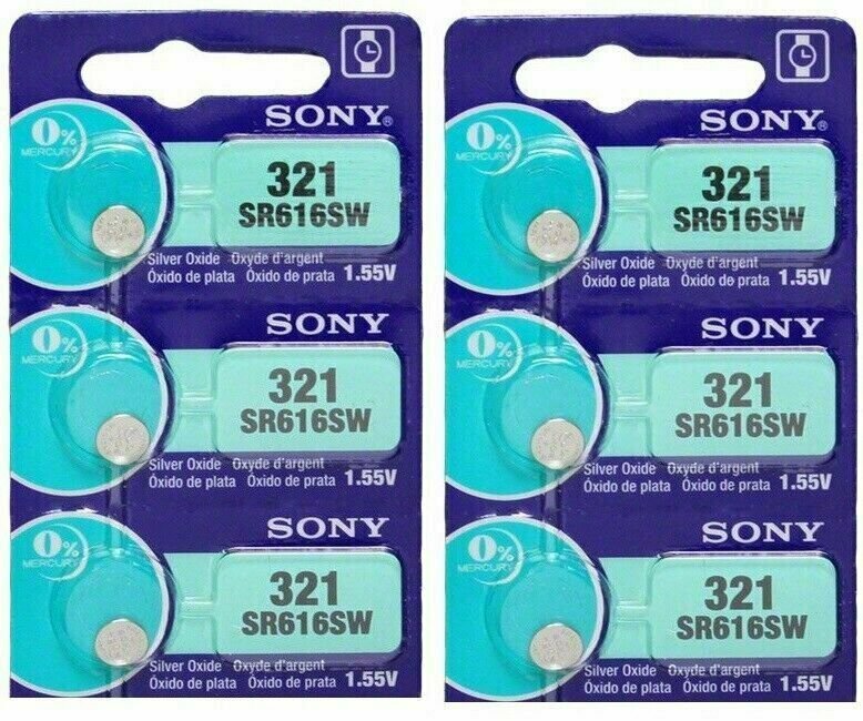 Sony 321 Silver Oxide Watch / Electronic Battery 4 Pcs