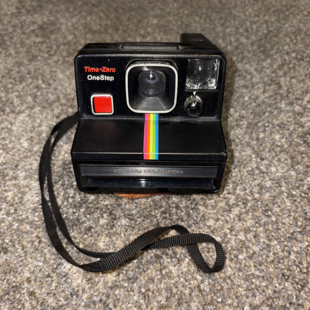 Polaroid Time-Zero OneStep Land Camera Vintage - Untested W/ STRAP
