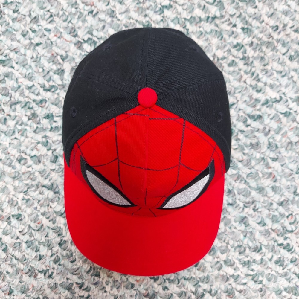 Marvel Spiderman Hat Black & Red Adjustable Berkshire Fashions