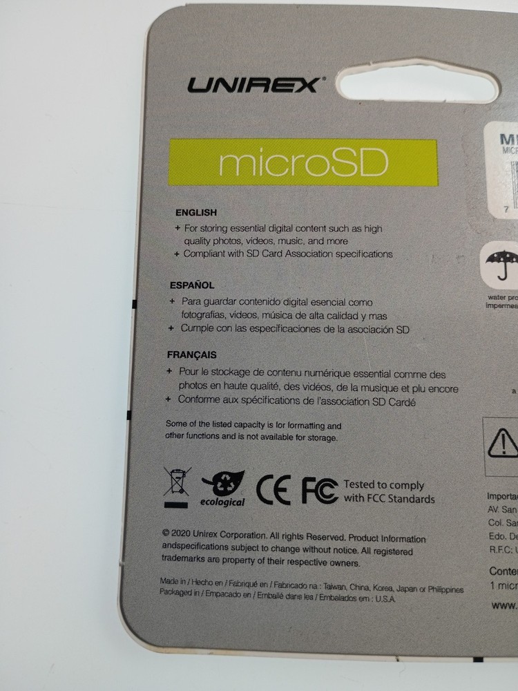 Unirex 32GB Micro SD HD Class 10 Memory Card with Adapter USB Reader