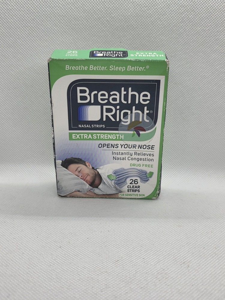 Breathe Right Extra Strength Nasal Strips 26 CLEAR Strips