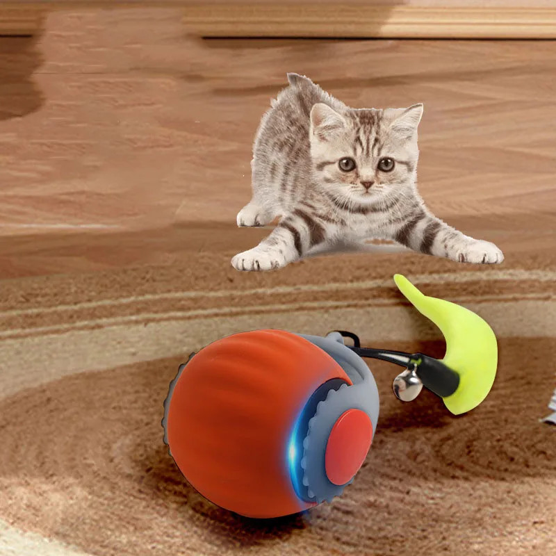 Interactive Cat Toy Ball Automatic Moving Smart Electric Pet Toy USB Rechargeabl