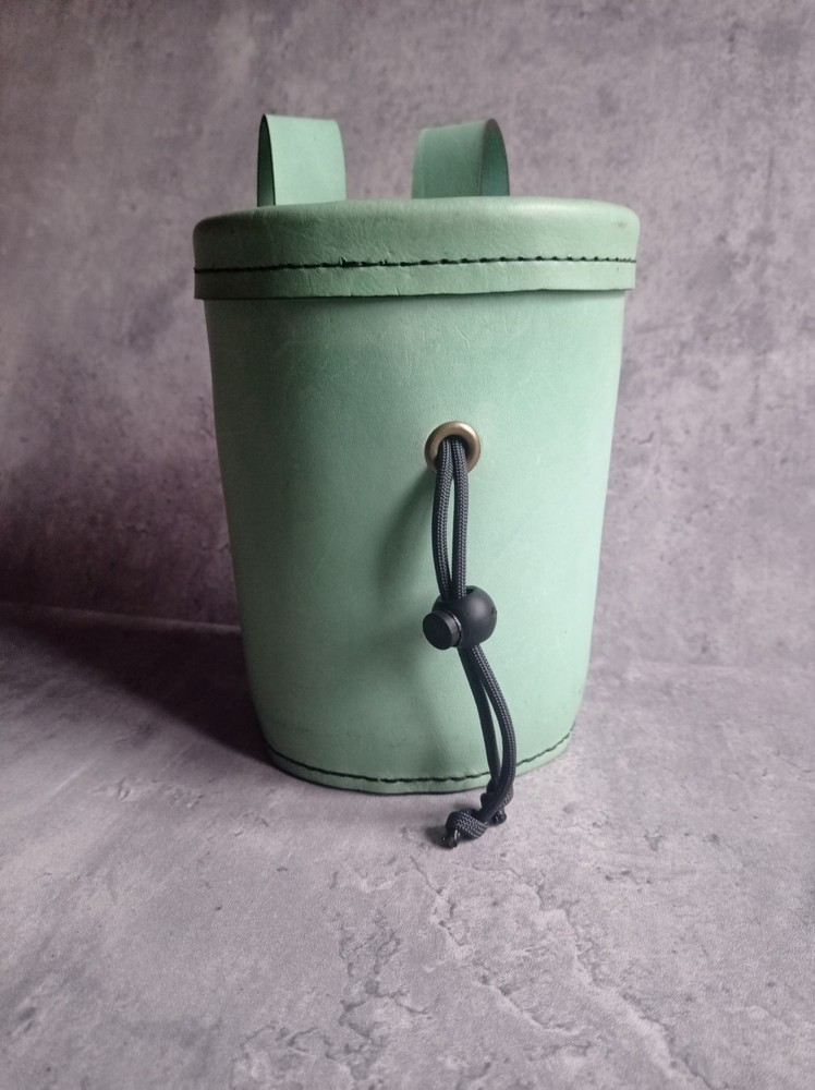 Personalized Leather Chalk Bag