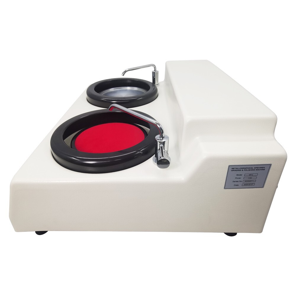 110V Double Disk Metallographic Sample Automatic Polishing Machine VariableSpeed