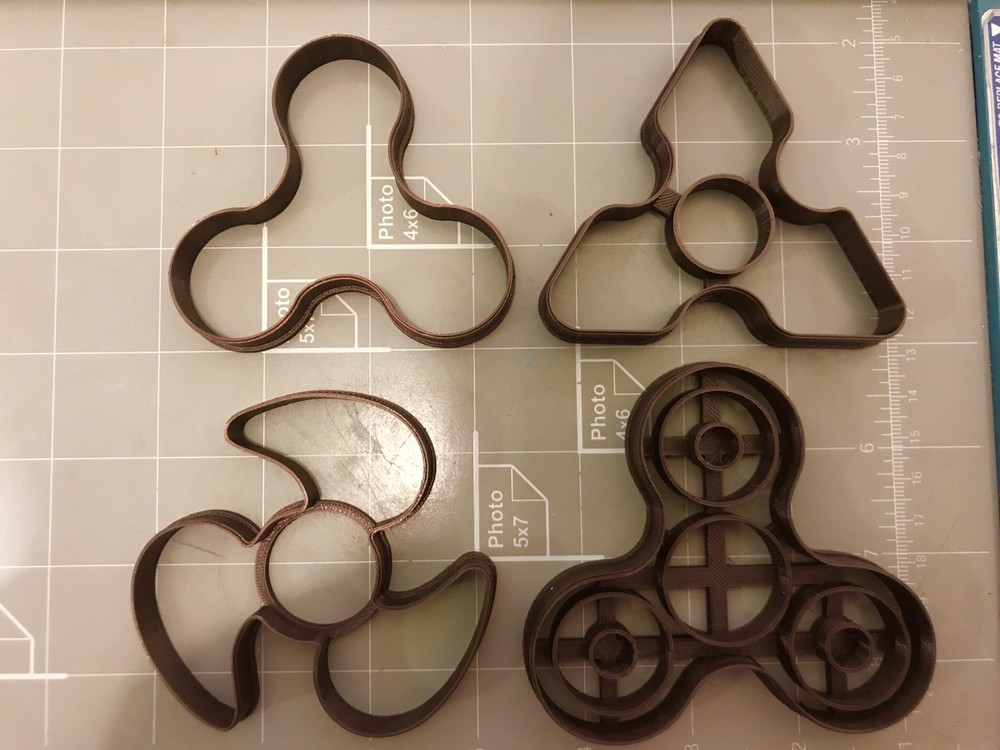 Fidget Spinner Cookie Cutter Set