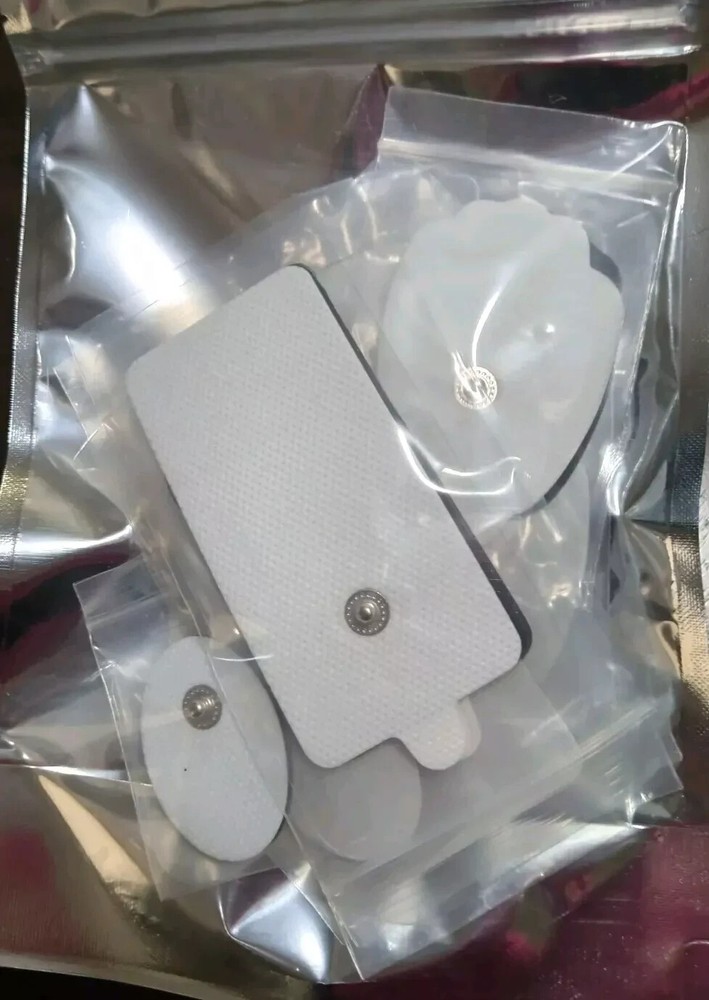 TENS Unit Electrode Pads Bundle. Reusable Self-Adhesive Massage Pads 14 Sets