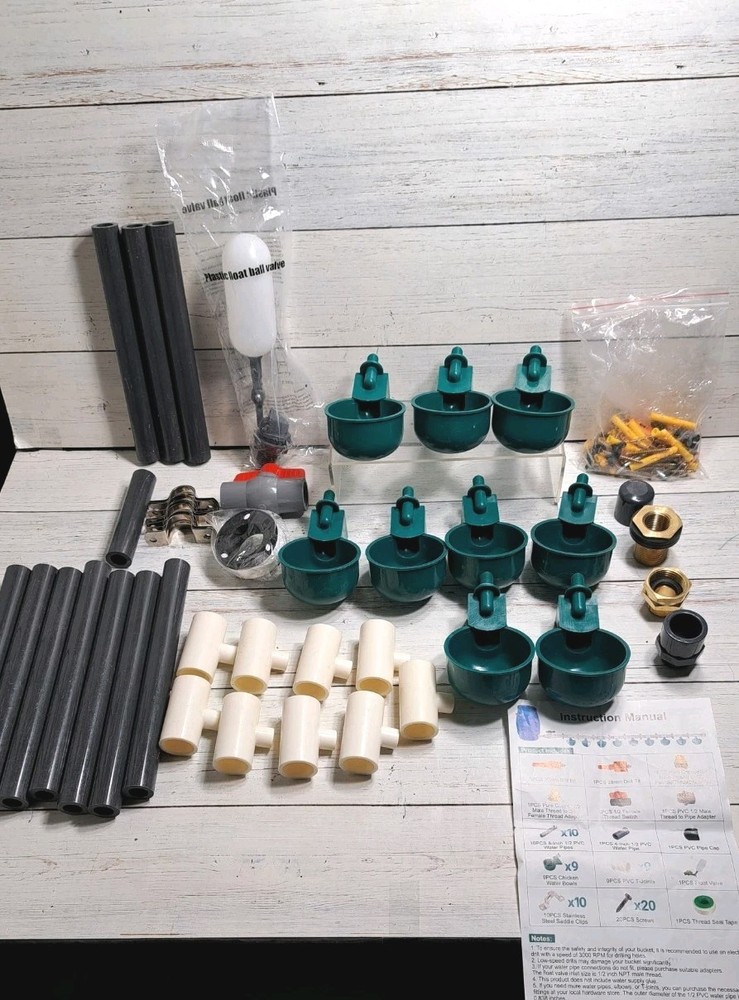 Automatic Chicken Waterer System for Continuous Fresh Water, DIY Chicken...