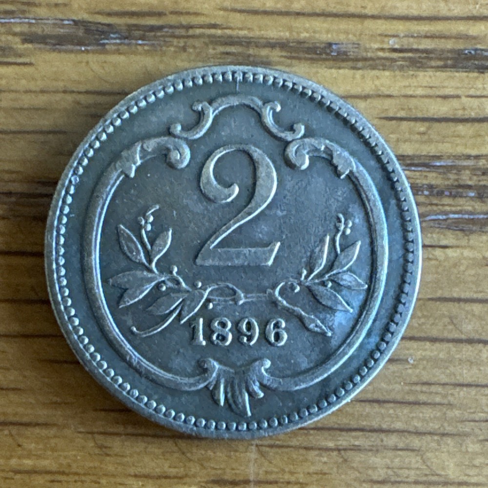 AUSTRIA 1896 2 HELLER