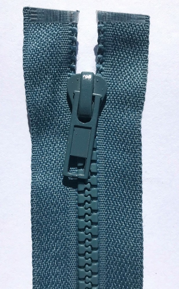 45cm School Grey Open End Chunky Zip