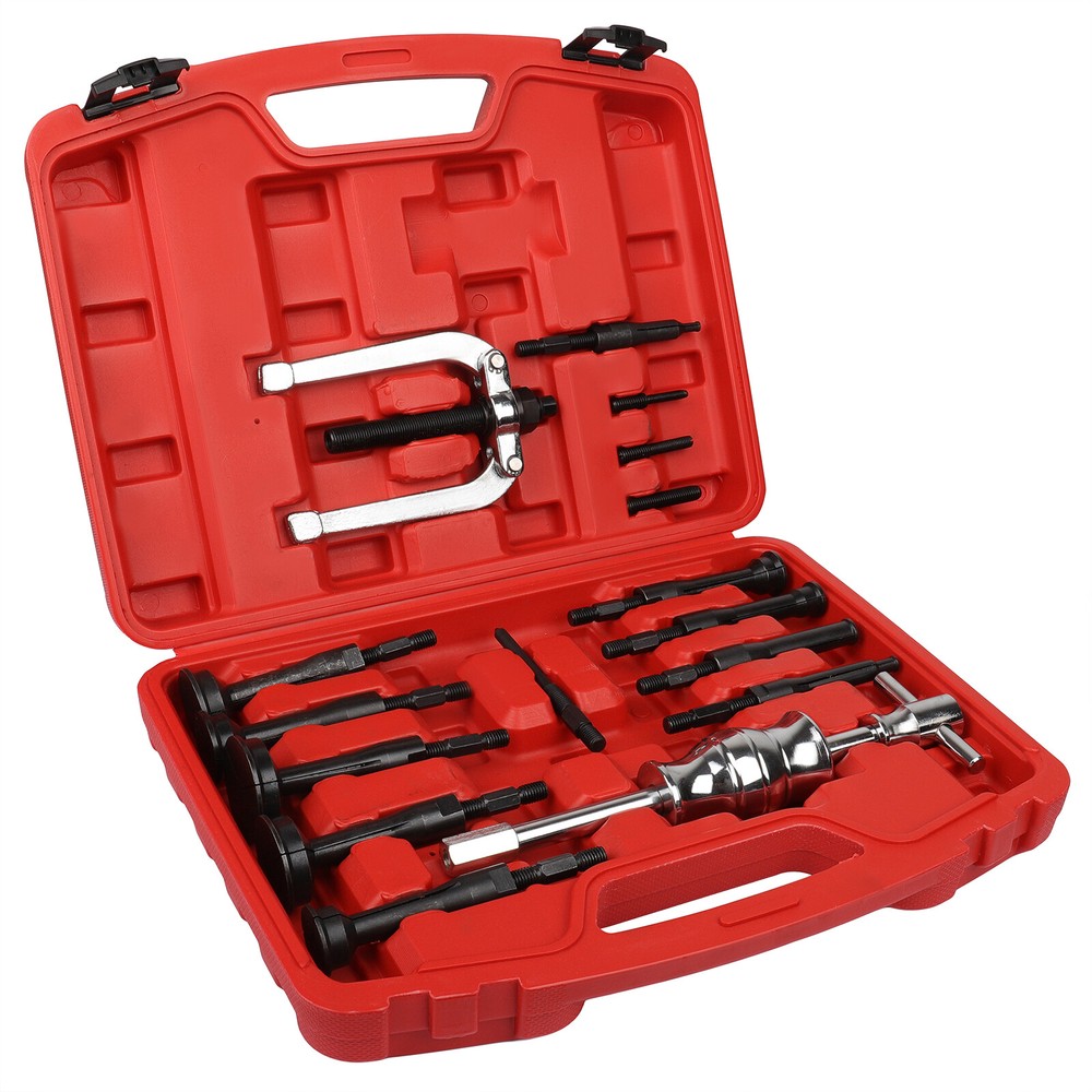 Inner Bearing Blind Hole Remover Extractor Puller Set Pilot w/ Slide Hammer 16pc