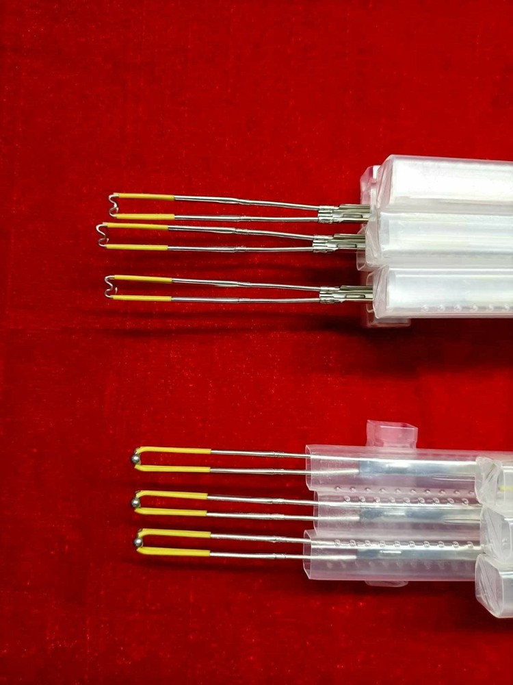 6pc Laparoscopic Loop Electrodes for Double Stem Working Element Bipolar Passive