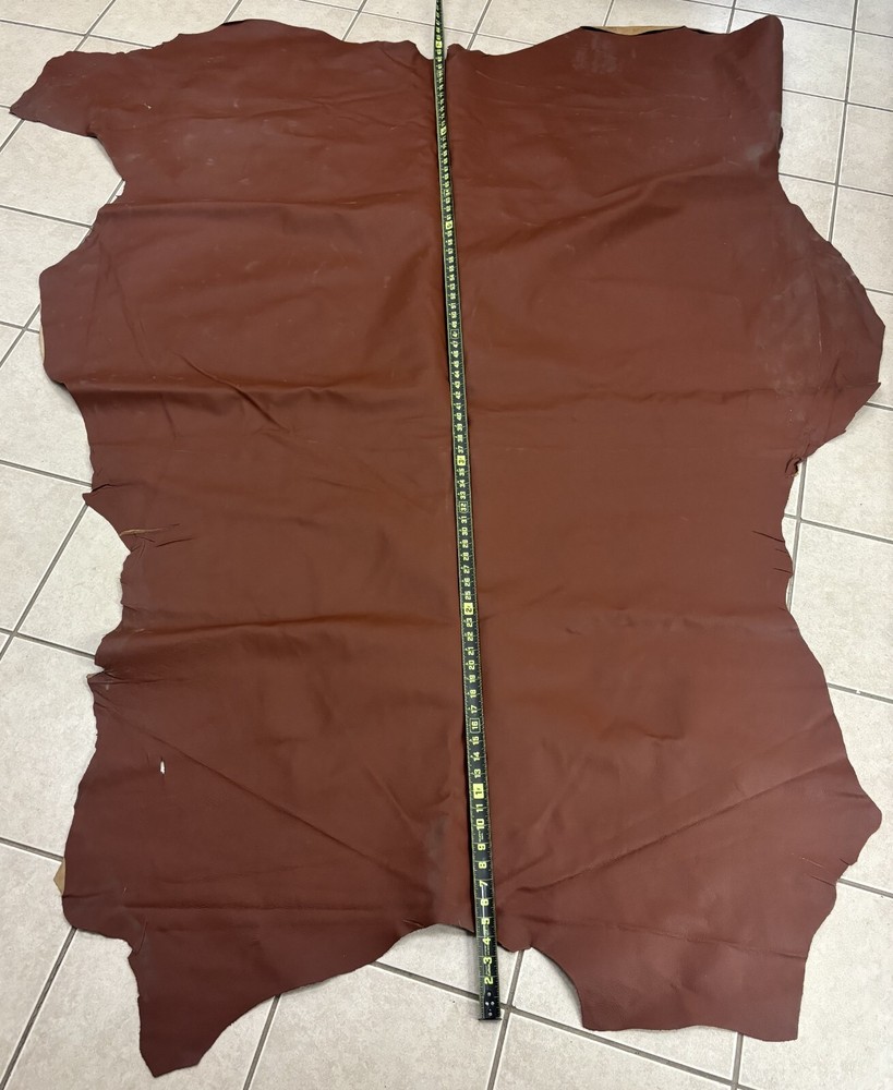 leather full hide red green brown