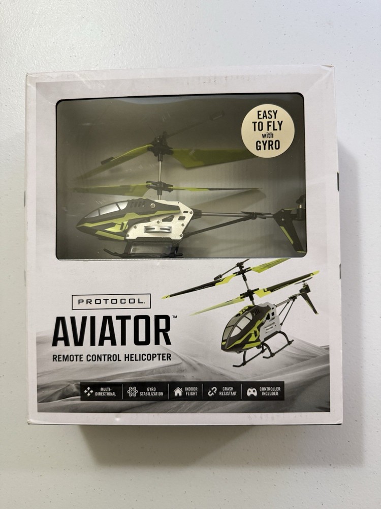 Protocol Aviator Indoor Remote Control Helicopter with Gyro Stabilizer New!!