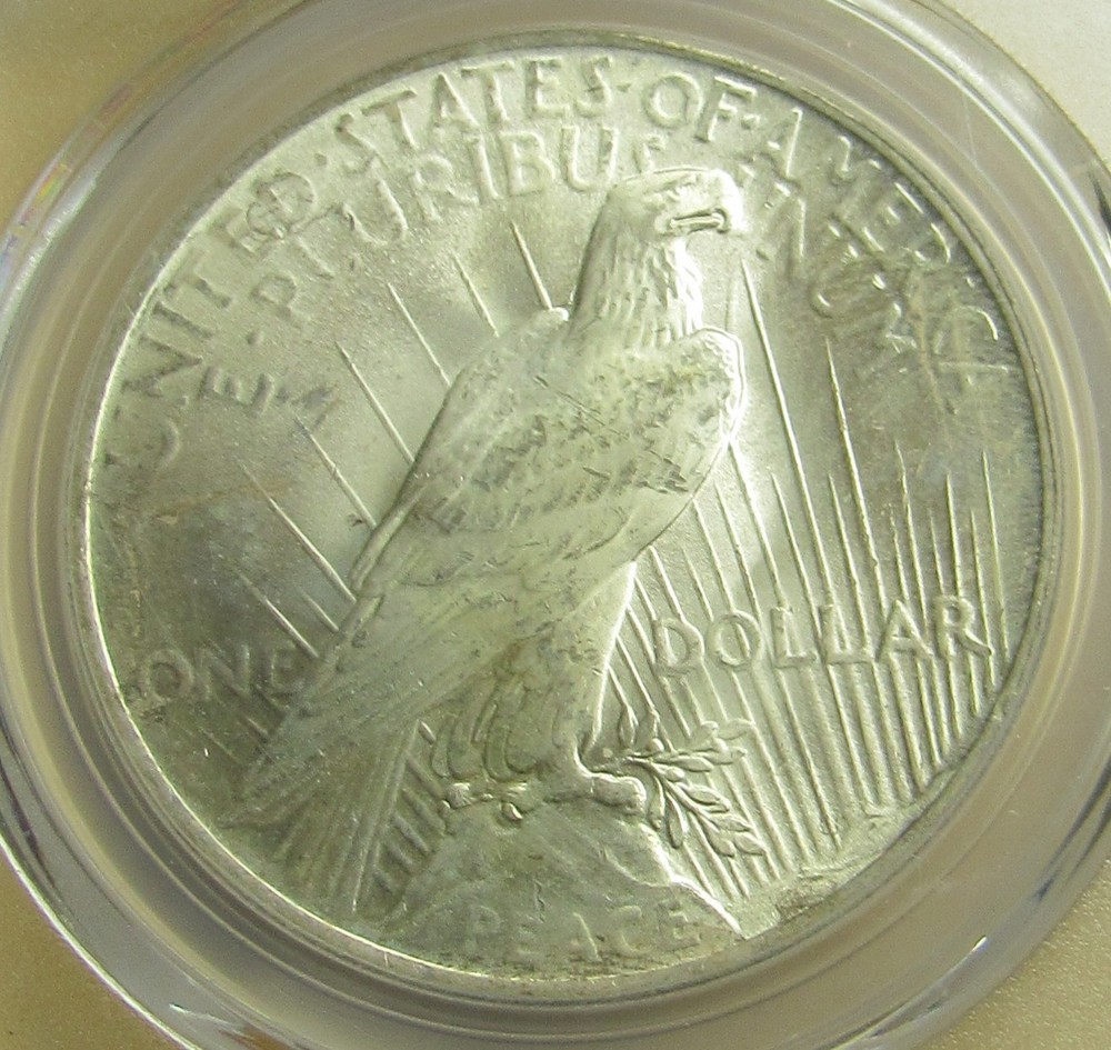 1922 Peace Silver Dollar MS 65 PCGS, Super Sharp Details.