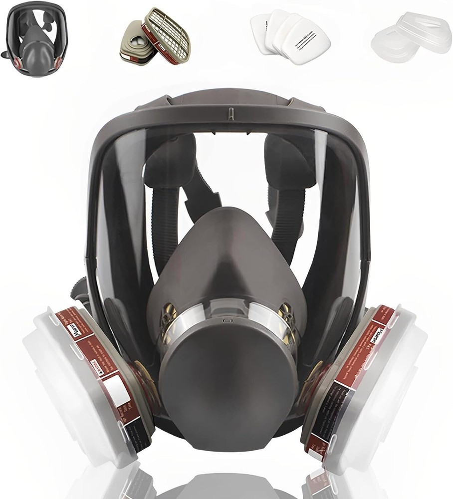 Full Face Respirator P6000 - Comfortable & Reusable for Safe DIY Projects