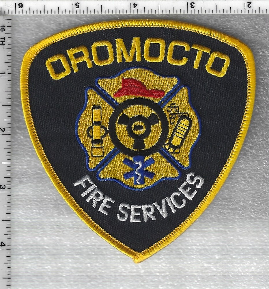 Oromocto Fire Services  (New Brunswick, Canada)  Yellow Shoulder Patch