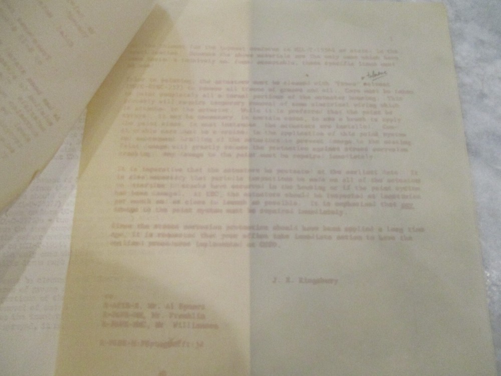 1960s NASA MSFC/BOEING APOLLO/SATURN V ACTUATOR TESTING REPORTS INTERNAL NOTES++