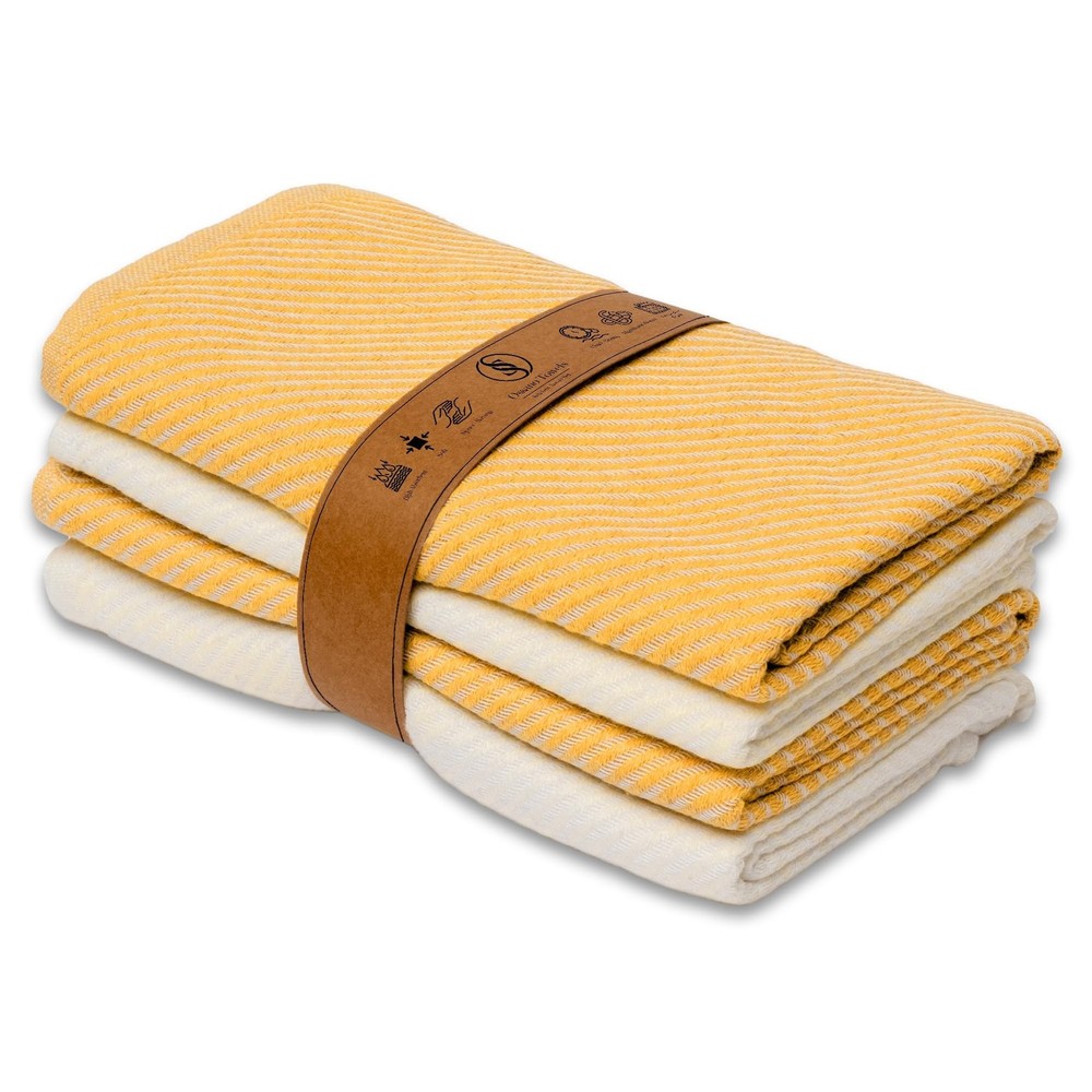 Kitchen Hand Towels - 4 Pack, (20" x 30") - Soft & Quick Dry - Versatile as, ...